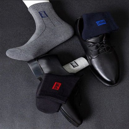 10Pairs High Quality Men Socks Cotton Breathable Sweat-Absorbent Black Socks