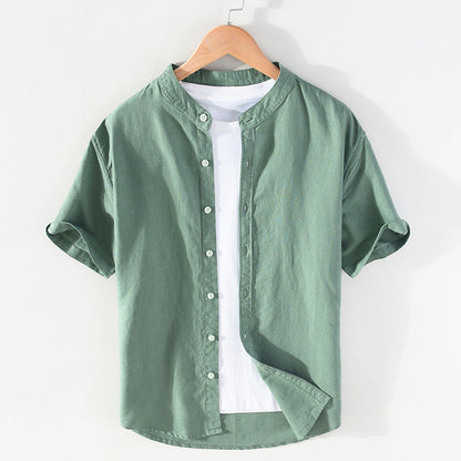 2022 Linen Men Shirts Cotton Men's Shirts Quality Linen Shirt Men
