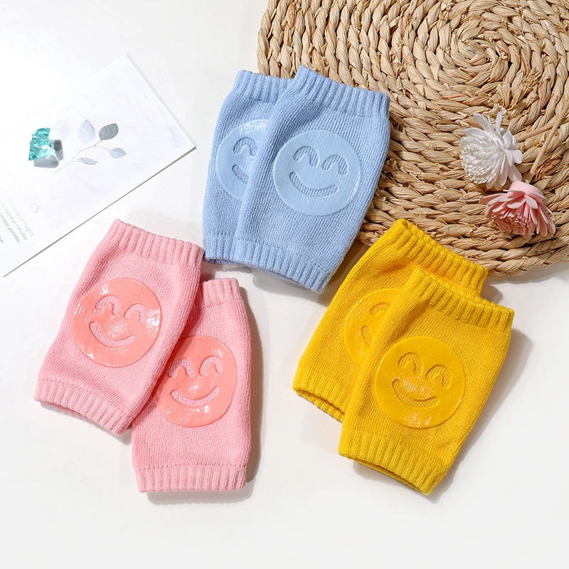 Knee Pads Leg Warmer Gaiter Smile Girl/b oy Kids Crawling Elbow Kneepad Slips