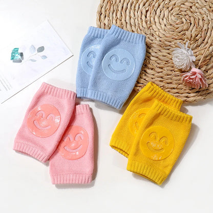 Knee Pads Leg Warmer Gaiter Smile Girl/b oy Kids Crawling Elbow Kneepad Slips