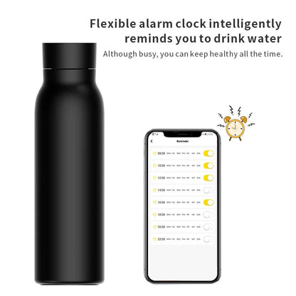 Smart Water Bottle Drink Reminder Temperature Waterproof Double Wainless Steel