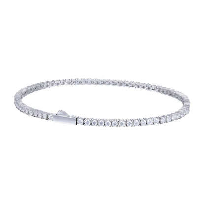 Factory Price Diamond 2mm 2.5mm Tennis Chain 925 Silver
