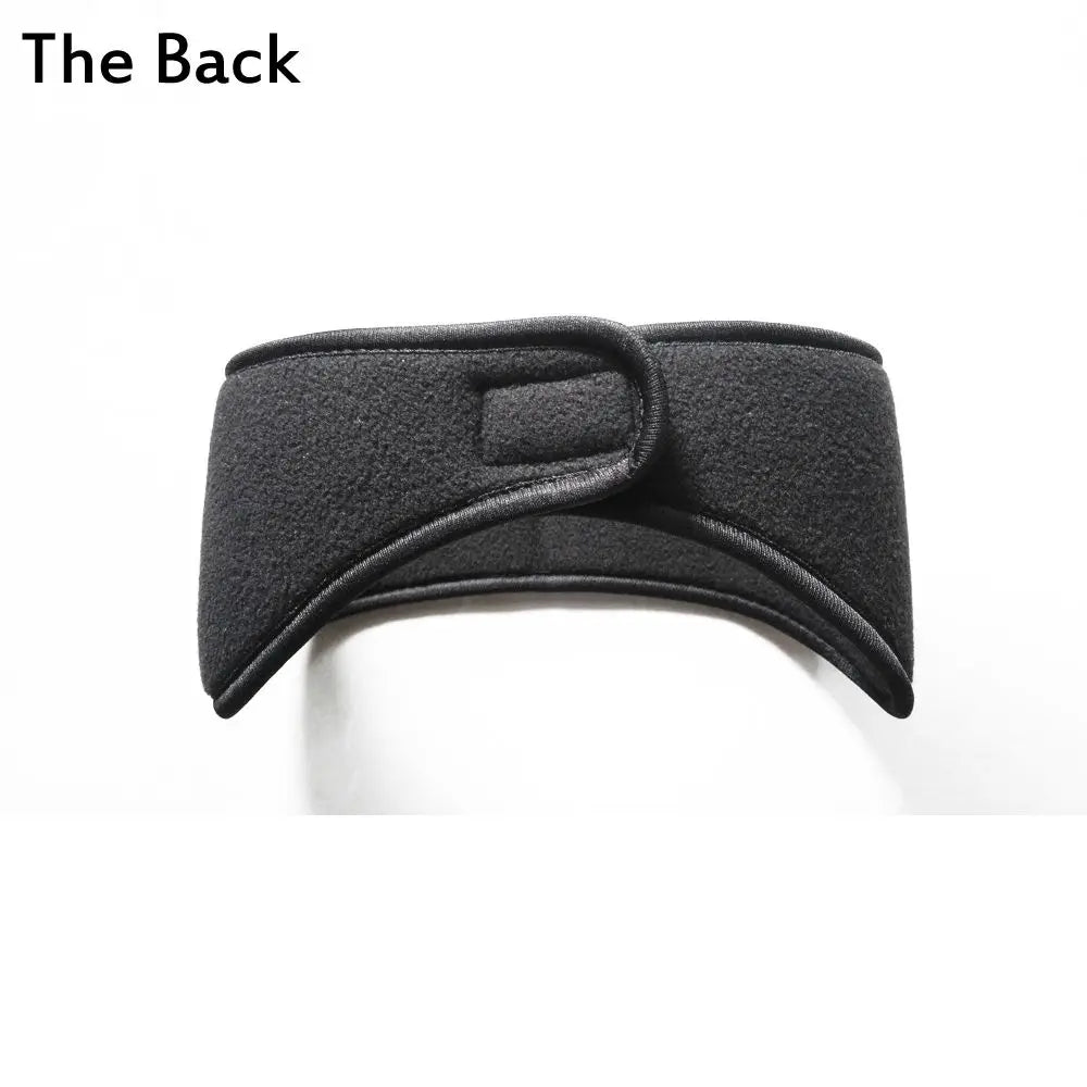 Ear Warmer Head Band Polar Fleece Black Ear Muff