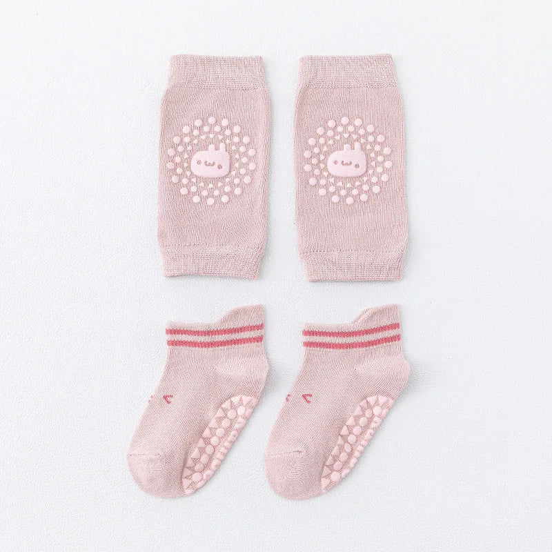 Breathable Baby Knee Pads Non-Slip Anti-Fall Socks