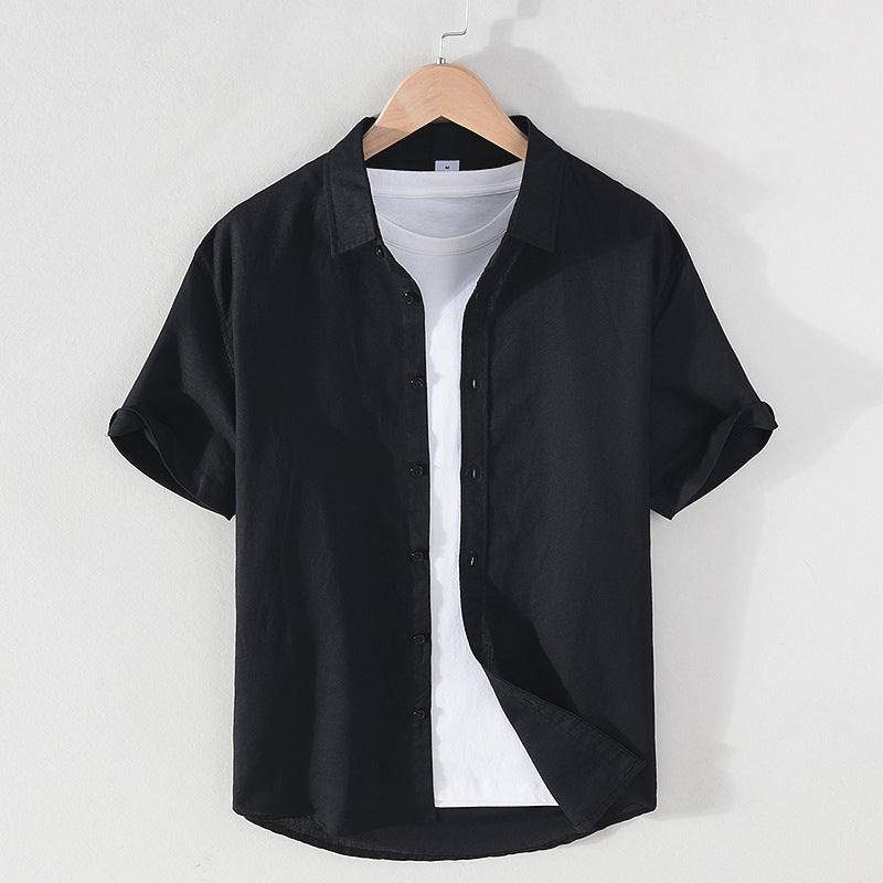 2022 Linen Men Shirts Cotton Men's Shirts Quality Linen Shirt Men