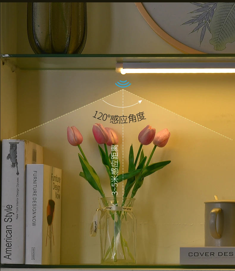 LED Kitchen Light Sensor Under Cabinet Lighting USB Closet Wardrobe LED Lights