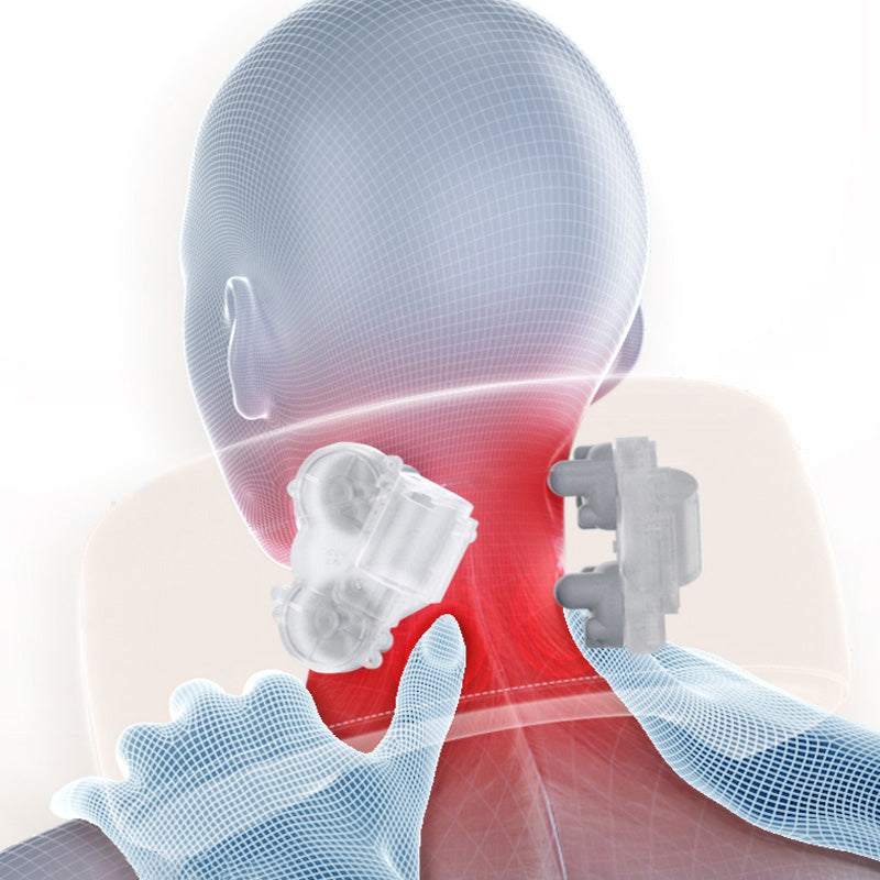 Rechargeable Airplane Car Travel Memory Foam Neck Massager for Pain Relief