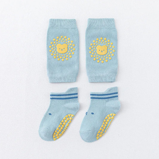 Breathable Baby Knee Pads Non-Slip Anti-Fall Socks