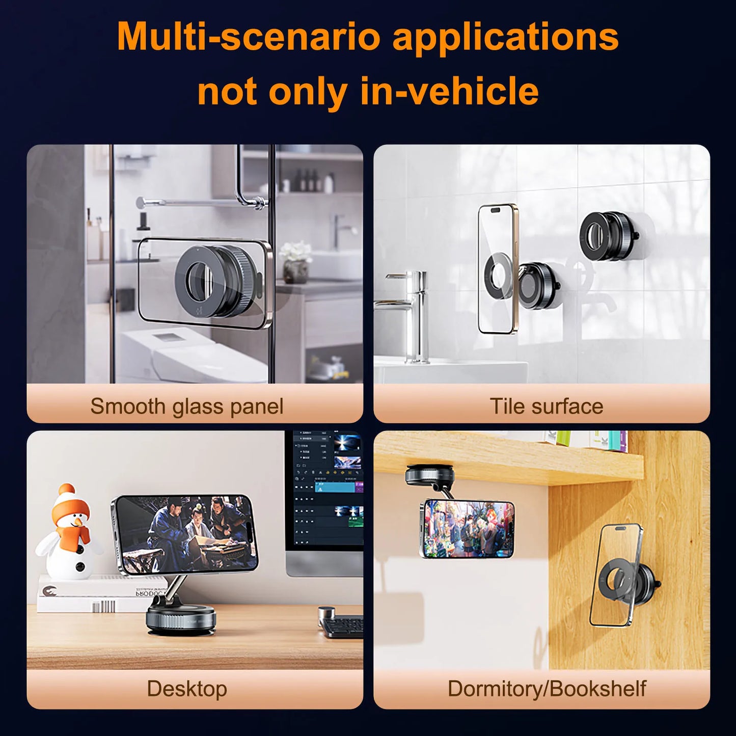 Magnetic Suction Car Mount & Mobile Phone Holder