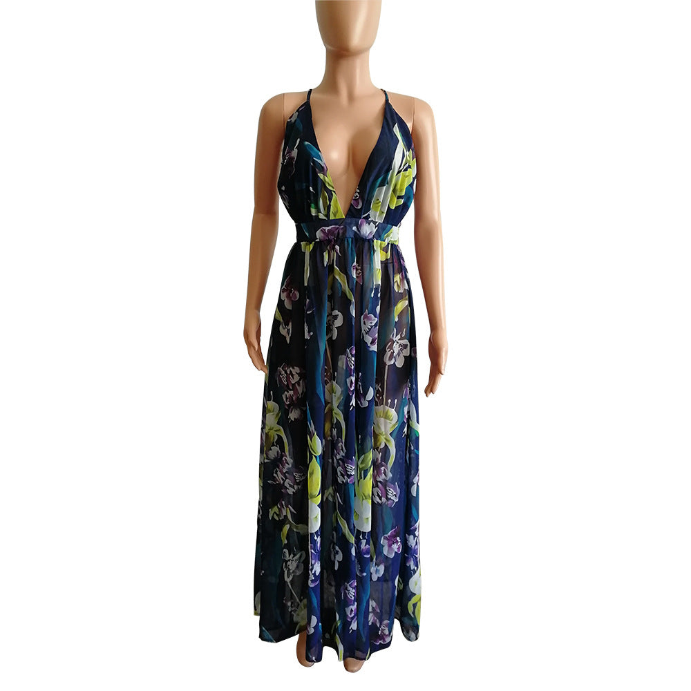 Summer Sleeveless Long Boho Dress