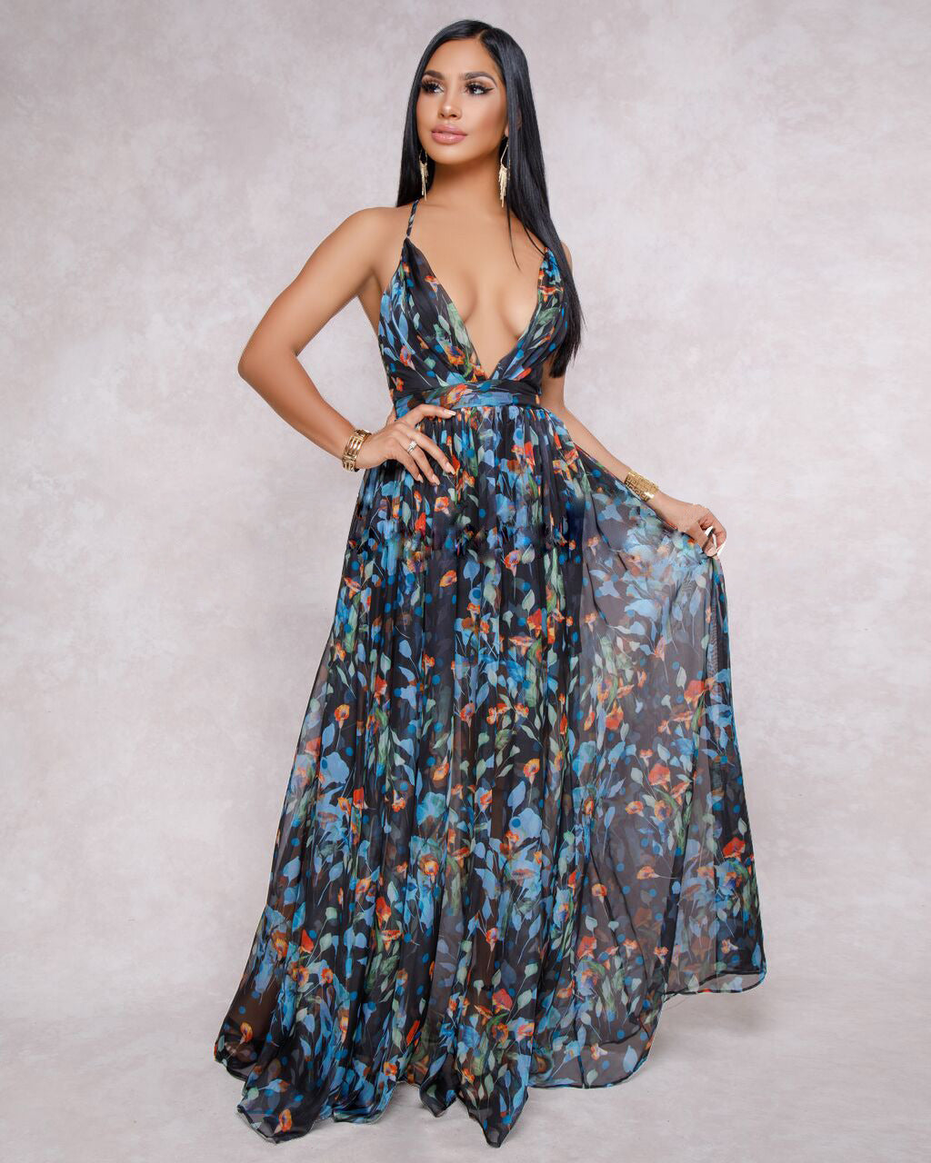Summer Sleeveless Long Boho Dress