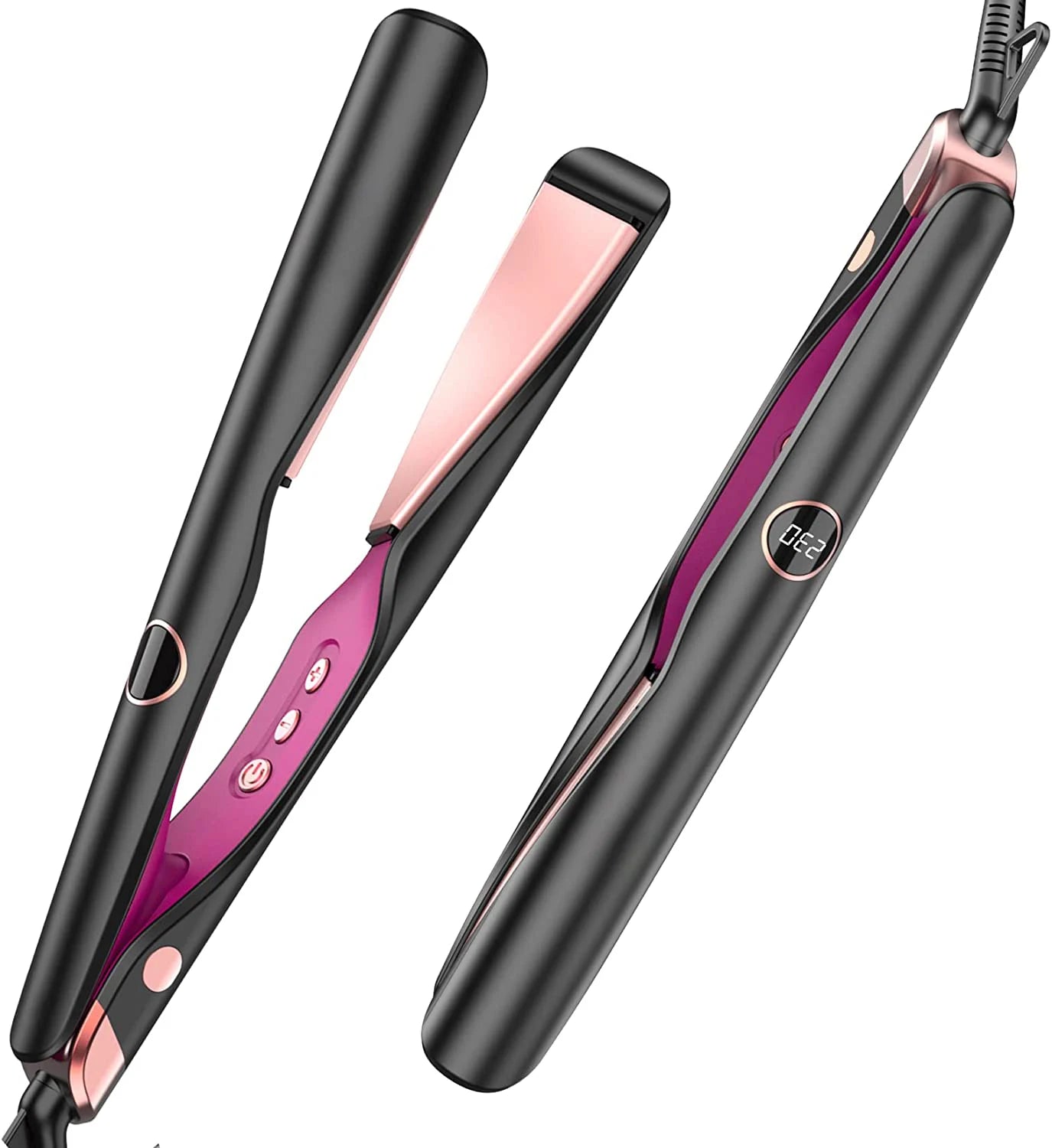 Ceramic Plate Hair Straightener With Electric Flat Iron With LED Display
