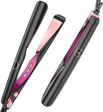 Ceramic Plate Hair Straightener With Electric Flat Iron With LED Display