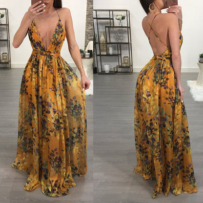 Summer Sleeveless Long Boho Dress