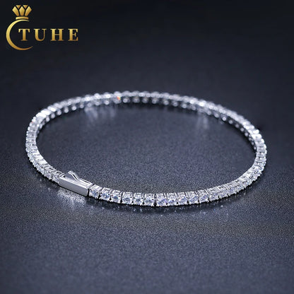 Factory Price Diamond 2mm 2.5mm Tennis Chain 925 Silver