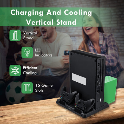 Cooling Stand With LED Light for Xbox One/S/X Console Controller