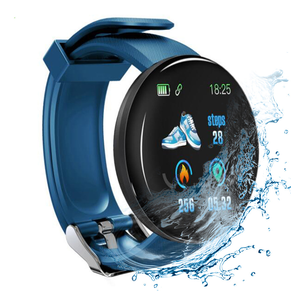 D18 Smart Watch Bluetooth Fitness Tracker Sports HeartRate Waterproof  watch