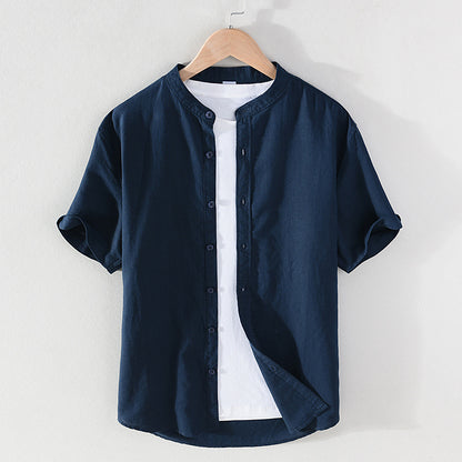 2022 Linen Men Shirts Cotton Men's Shirts Quality Linen Shirt Men