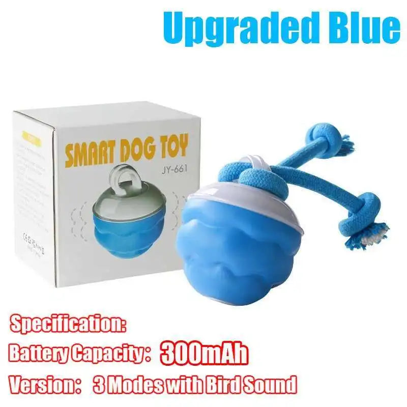 Interactive Dog Toys Smart Rolling Ball With Rope Motion Activated