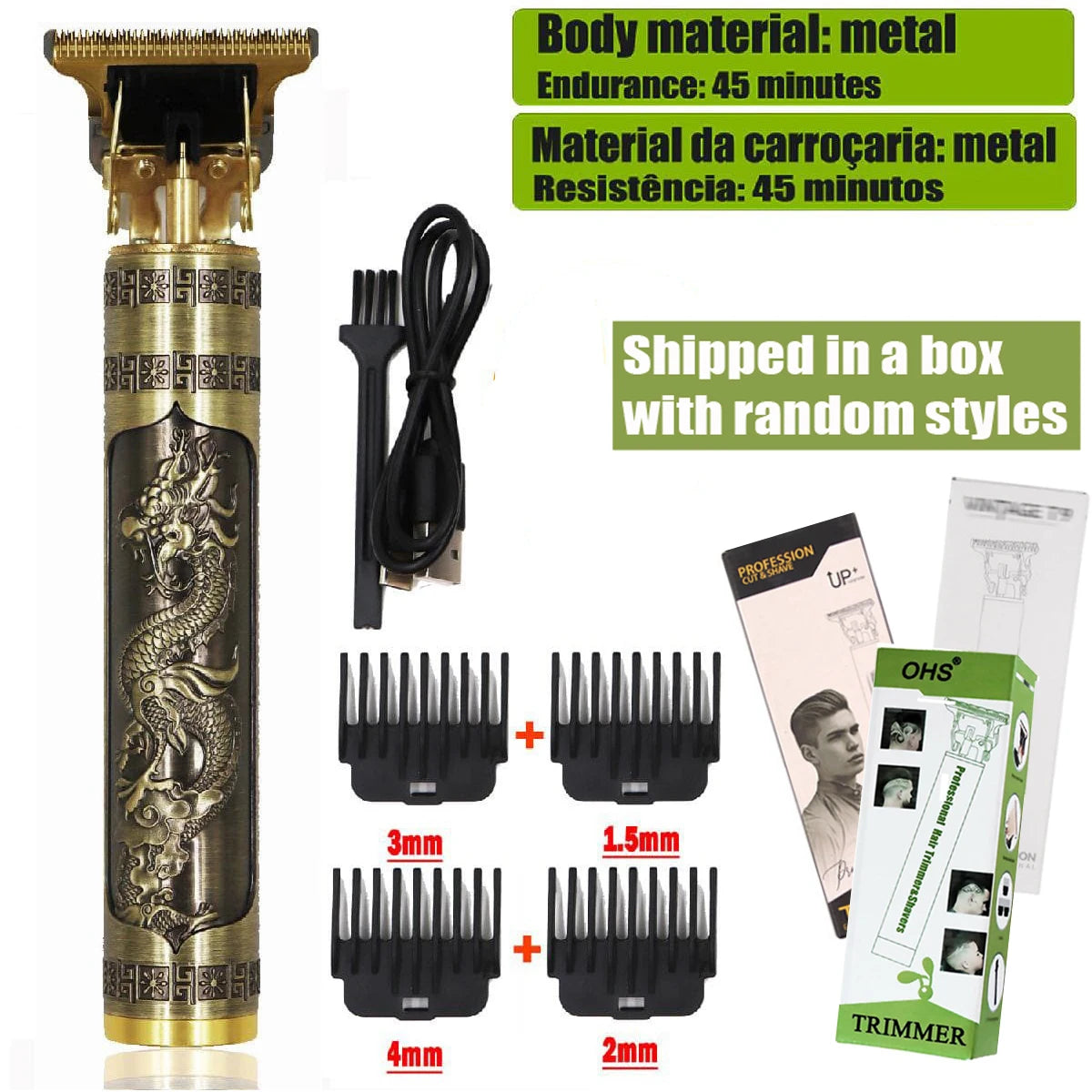 T9 Hair Clipper Repair Beard Shaving Body Hair Trimmer Clippers Electric