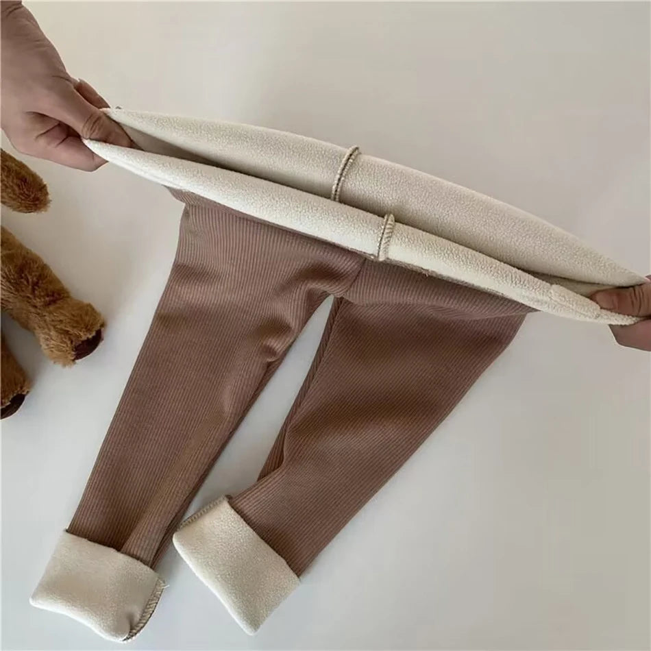 Leggings Unisex Baby Cold Prevent Warm Cartoon Elastic Bound Feet Pants
