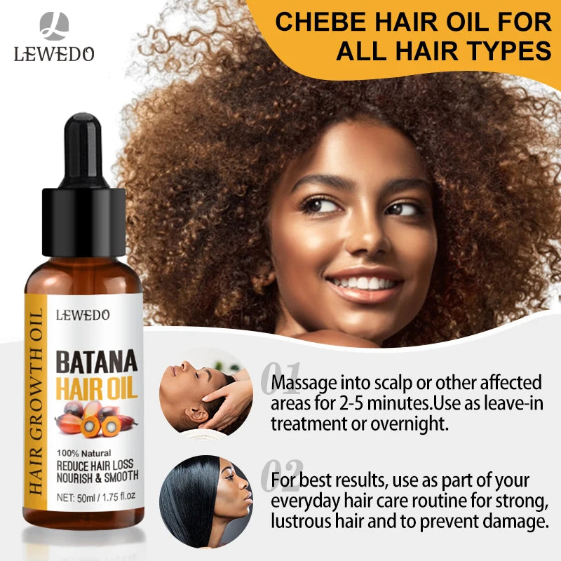 Lewedo Naturals Batana Oil Fast Hair Growth for Men Women Pure Batana Oil