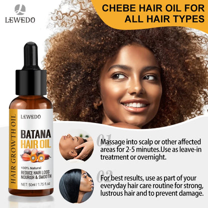 Lewedo Naturals Batana Oil Fast Hair Growth for Men Women Pure Batana Oil