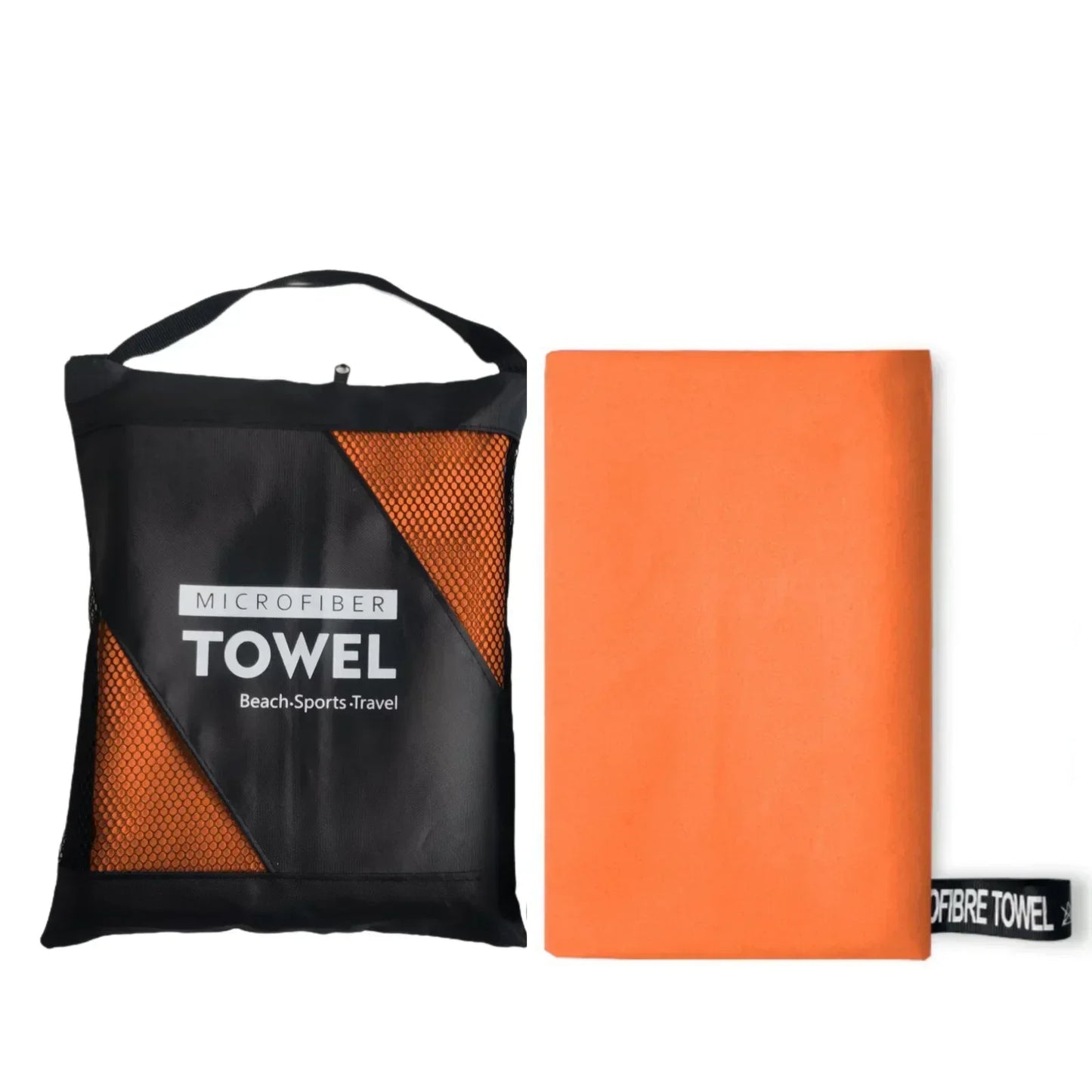 Quick-Dry Microfiber Towel - Ultra Absorbent, Compact & Sandproof for outdoors.