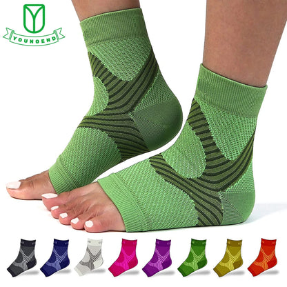 1Pair  Plantar Fasciitis Splint Night Compression Sock Heel Supports for Heels