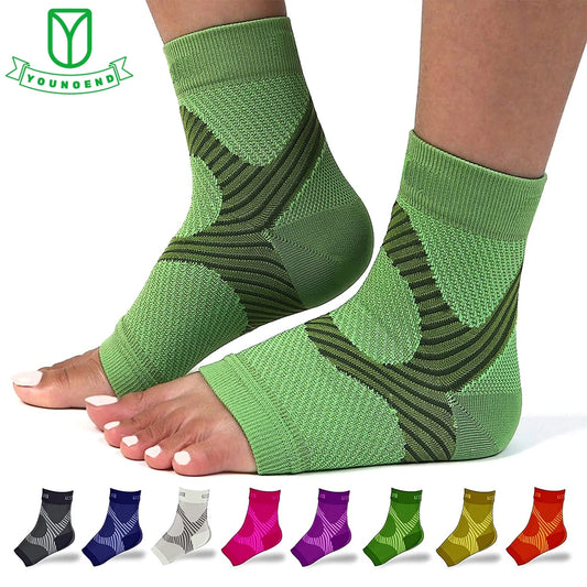 1Pair  Plantar Fasciitis Splint Night Compression Sock Heel Supports for Heels