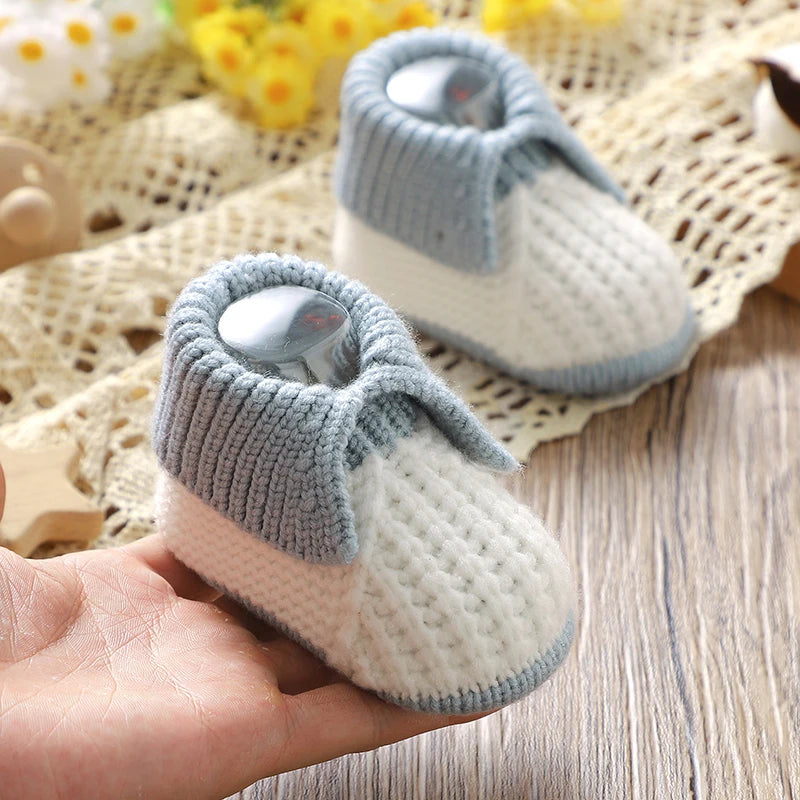 Newborn Baby Shoes Knit Infant Boys Girls Boots Shoes 0-18m Chlid Footwear