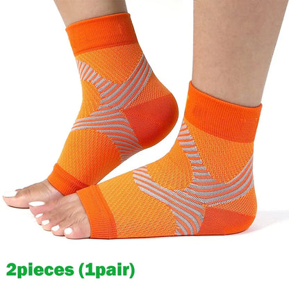 1Pair  Plantar Fasciitis Splint Night Compression Sock Heel Supports for Heels