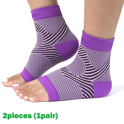 1Pair  Plantar Fasciitis Splint Night Compression Sock Heel Supports for Heels