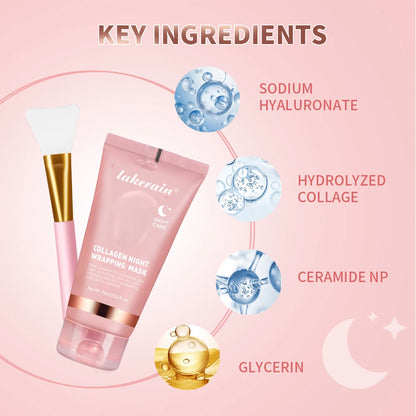 Collagen Wrapping Mask and Brush Set