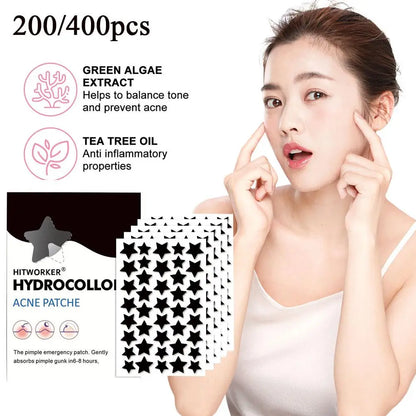 Black Star Acne Patch Fashion Ultrathin Breathable Acne Covering