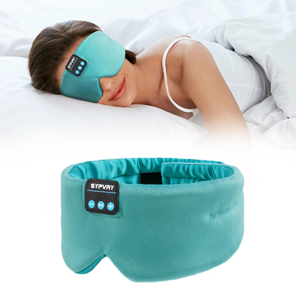 Soft Sleep Mask Bluetooth Wireless,Sleeping Headphones Adjustable Music Eye Mask