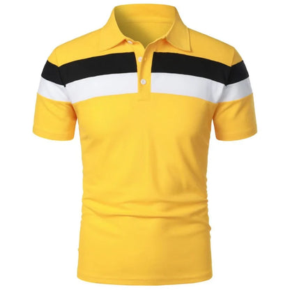 Summer Luxury Polo Shirt Mens Polo Large T Shirts Shorts Sleeve Turn-Down Collar