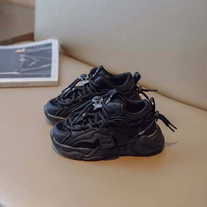 Plush Children Chunky Sneakers Waterproof Boys Sports Shoes