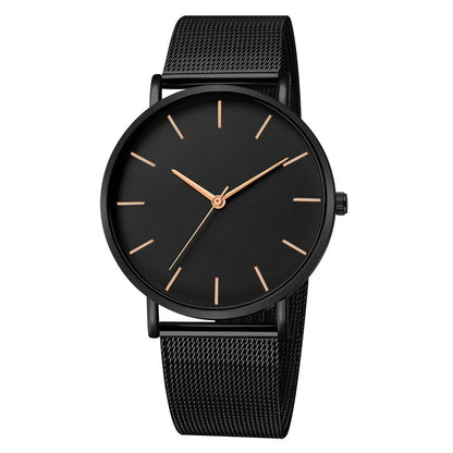 Leisure Simple Women Watch 2025 Vintage Mesh Belt Ultra-Thin Fashion  Luxury Man Wrist Watches