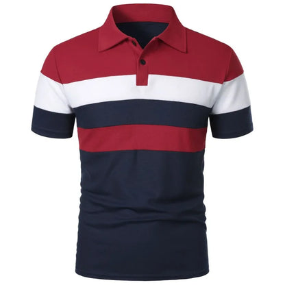 Summer Luxury Polo Shirt Mens Polo Large T Shirts Shorts Sleeve Turn-Down Collar