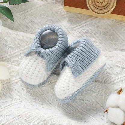 Newborn Baby Shoes Knit Infant Boys Girls Boots Shoes 0-18m Chlid Footwear