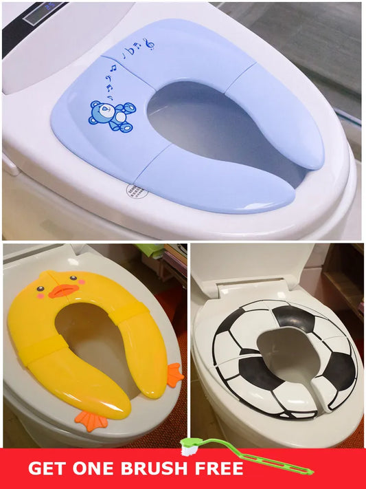 Baby Travel Folding Potty Seat Toddler Portable Toilet Training Seat