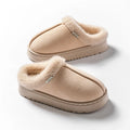 Fashion Women Fluffy Slippers for Autumn and Winter Indoor EVA Thick Sole