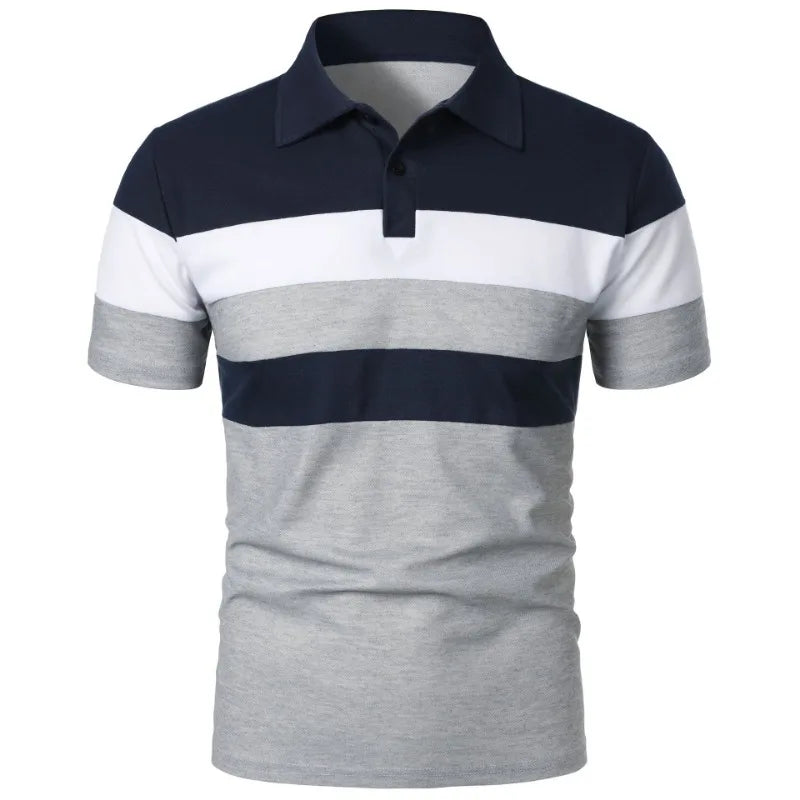 Summer Luxury Polo Shirt Mens Polo Large T Shirts Shorts Sleeve Turn-Down Collar