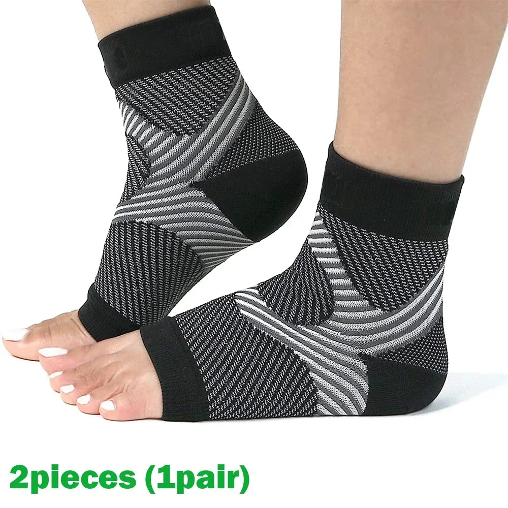 1Pair  Plantar Fasciitis Splint Night Compression Sock Heel Supports for Heels