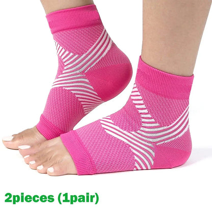 1Pair  Plantar Fasciitis Splint Night Compression Sock Heel Supports for Heels