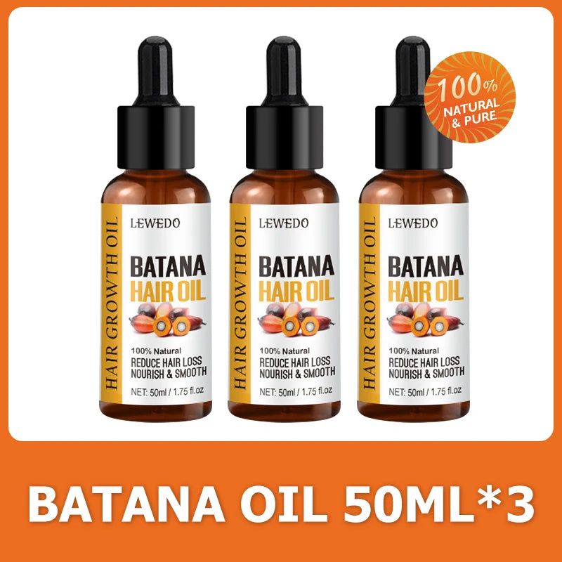 Lewedo Naturals Batana Oil Fast Hair Growth for Men Women Pure Batana Oil
