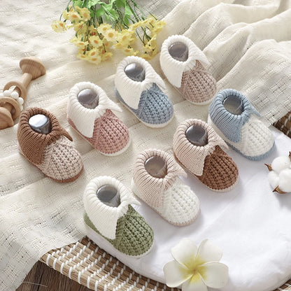 Newborn Baby Shoes Knit Infant Boys Girls Boots Shoes 0-18m Chlid Footwear