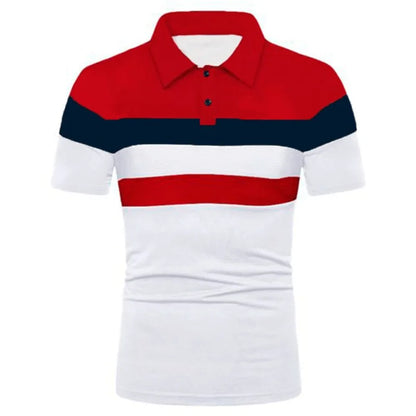 Summer Luxury Polo Shirt Mens Polo Large T Shirts Shorts Sleeve Turn-Down Collar