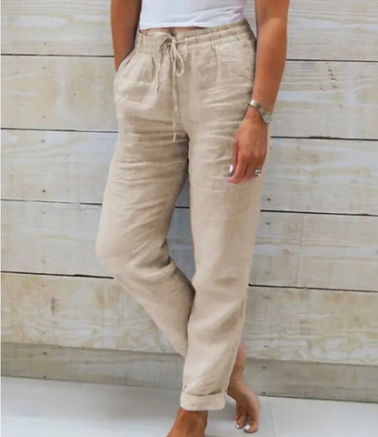 Casual Trousers Streetwear Solid Female Clothes